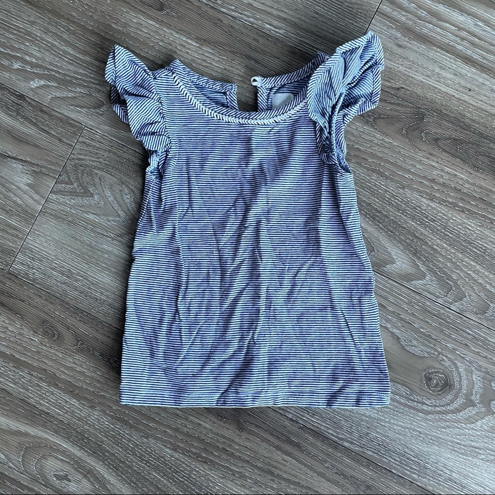 Navy and White Striped Shirt